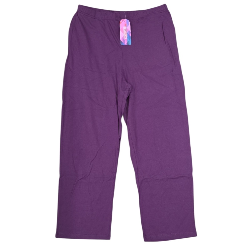 New With Tags! Moka Leisure Pull On Purple Pants Size XL